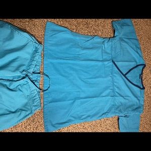 Teal scrubs set xs/xsp